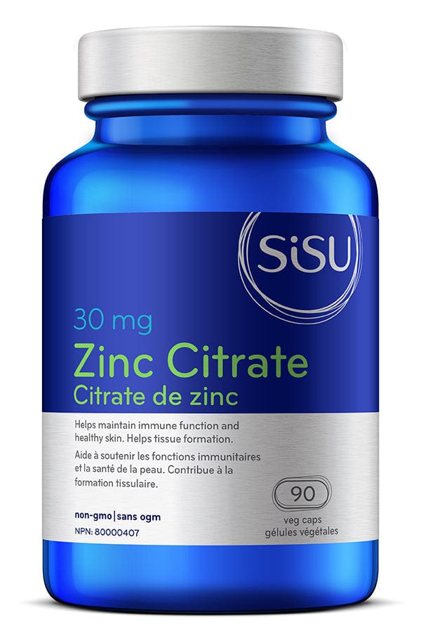 SISU Suppléments Citrate de zinc 30mg 90caps