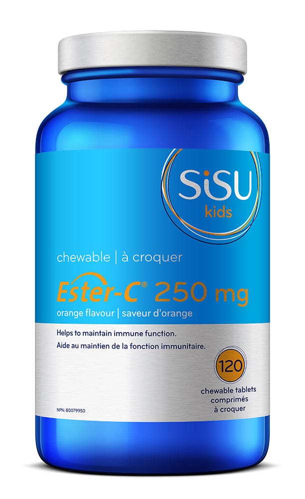 SISU Suppléments Ester-C (250mg orange à croquer pour enfants) 120comp