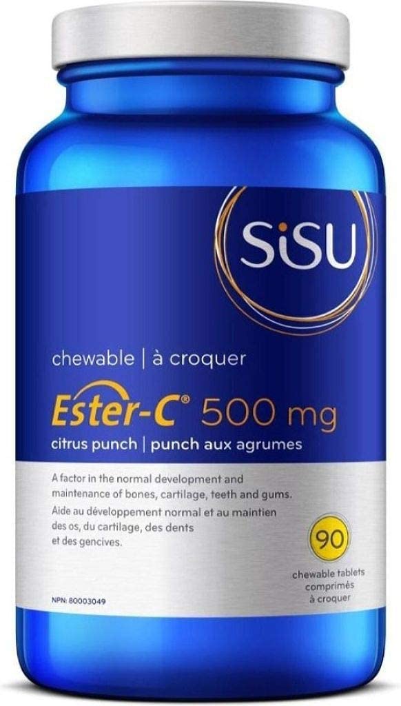 SISU Suppléments Ester-C (à croquer aux agrumes/500mg) 90comp