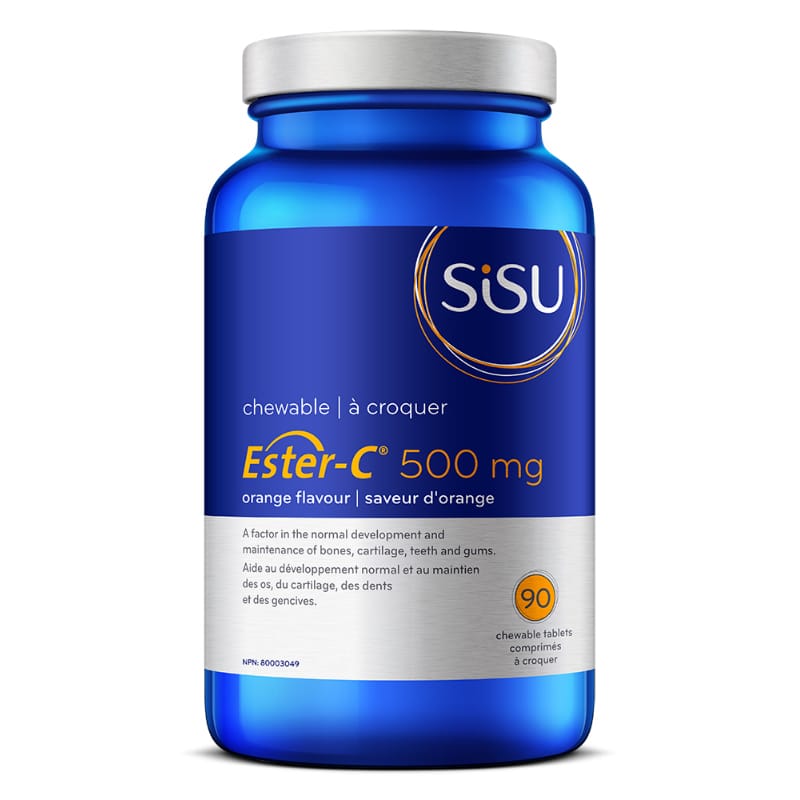 SISU Suppléments Ester-C (à croquer, orange/500mg) 90comp
