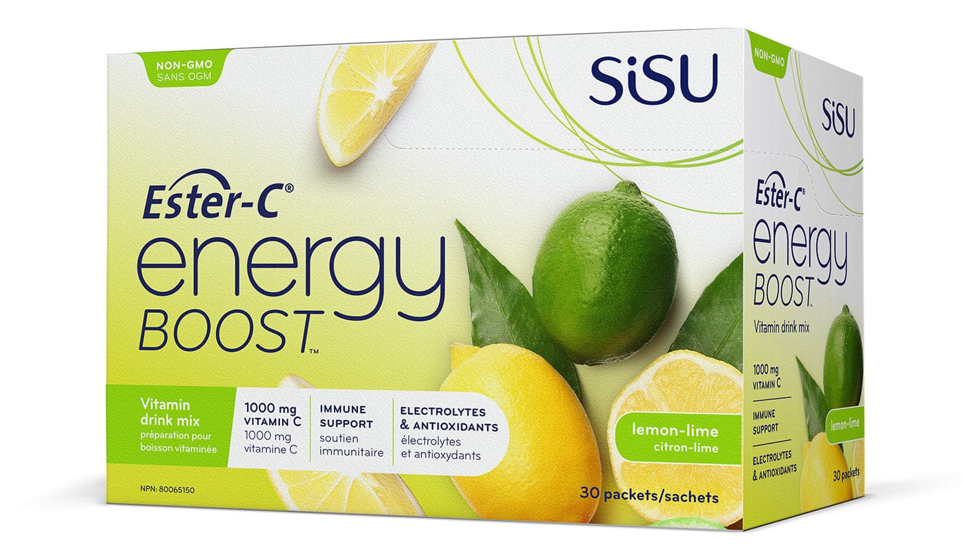 SISU Suppléments Ester-C énergie plus (citron/lime) 30s