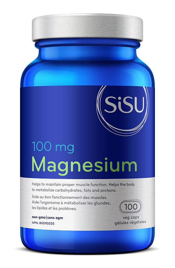 SISU Suppléments Magnésium 100mg avec acide malique 100caps