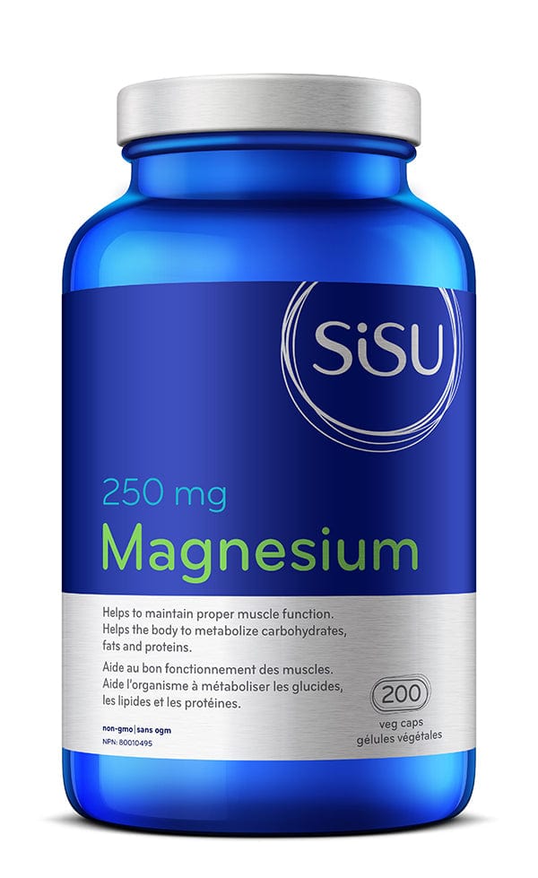 SISU Suppléments Magnésium 250mg 200vcaps