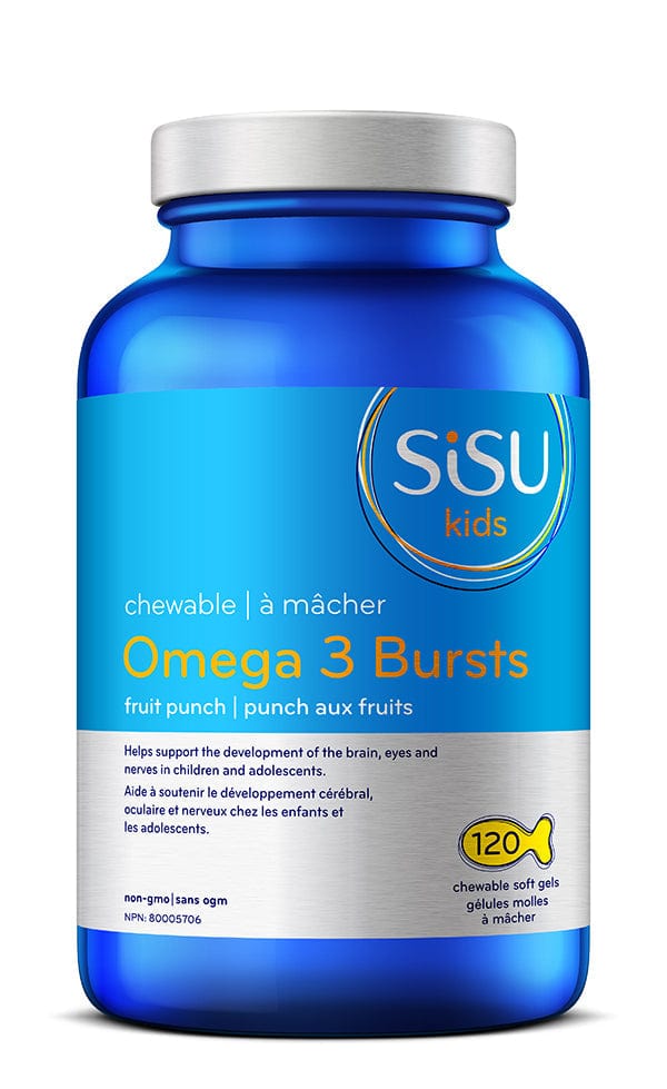 SISU Suppléments Omega3 bursts (enfants-gélules à mâcher poissons fruités) 120gel