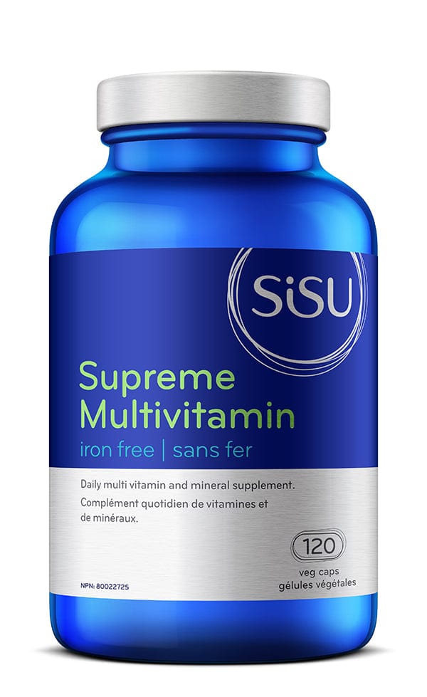SISU Suppléments Suprême multivitamines (sans fer) 120vcaps