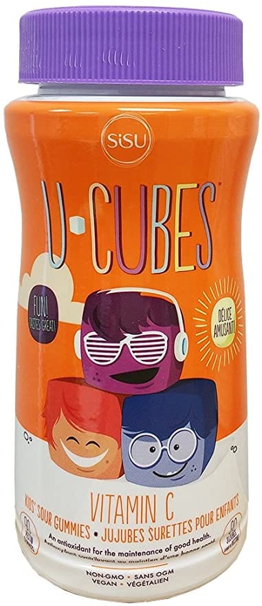 SISU Suppléments U-cubes (vitamine C jujubes surettes pour enfants) 90jujubes