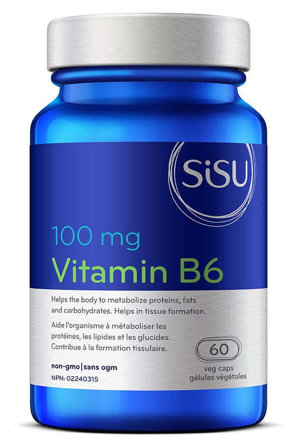 SISU Suppléments Vitamine B 6 100mg 60caps