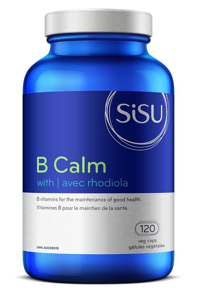 SISU Suppléments Vitamine B calme (avec 250mg de rhodiola) 120vcaps