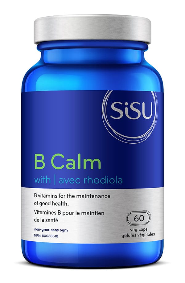 SISU Suppléments Vitamine B calme (avec 250mg de rhodiola) 60vcaps