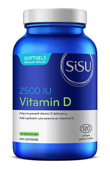 SISU Suppléments Vitamine D (2500UI) 120gels