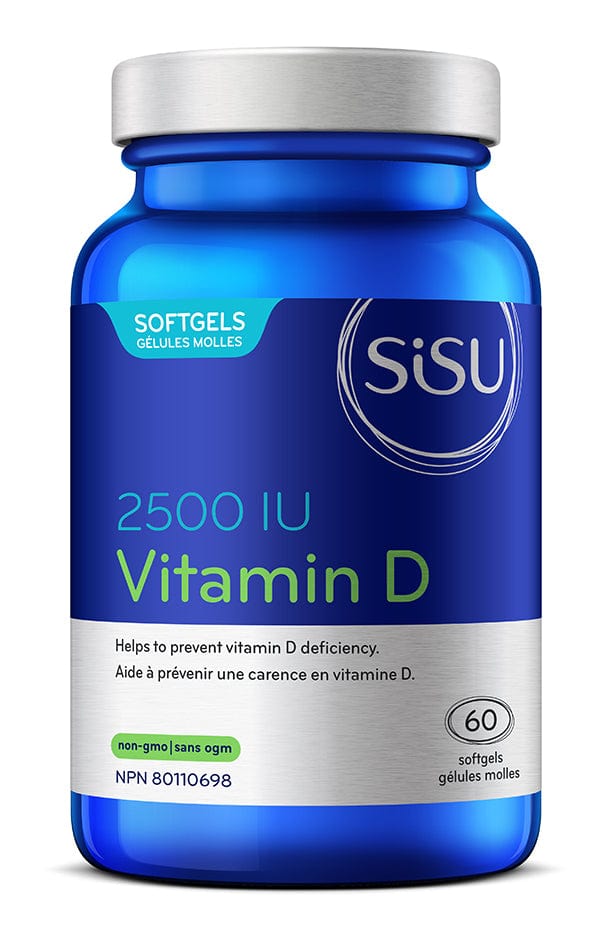 SISU Suppléments Vitamine D (2500UI) 60gels