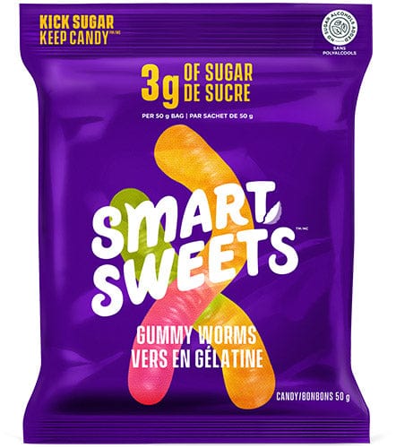 SMART SWEETS Épicerie Bonbon vers en gélatine 50g