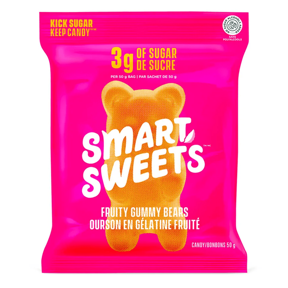 SMART SWEETS Épicerie Bonbons oursons fruités 50g