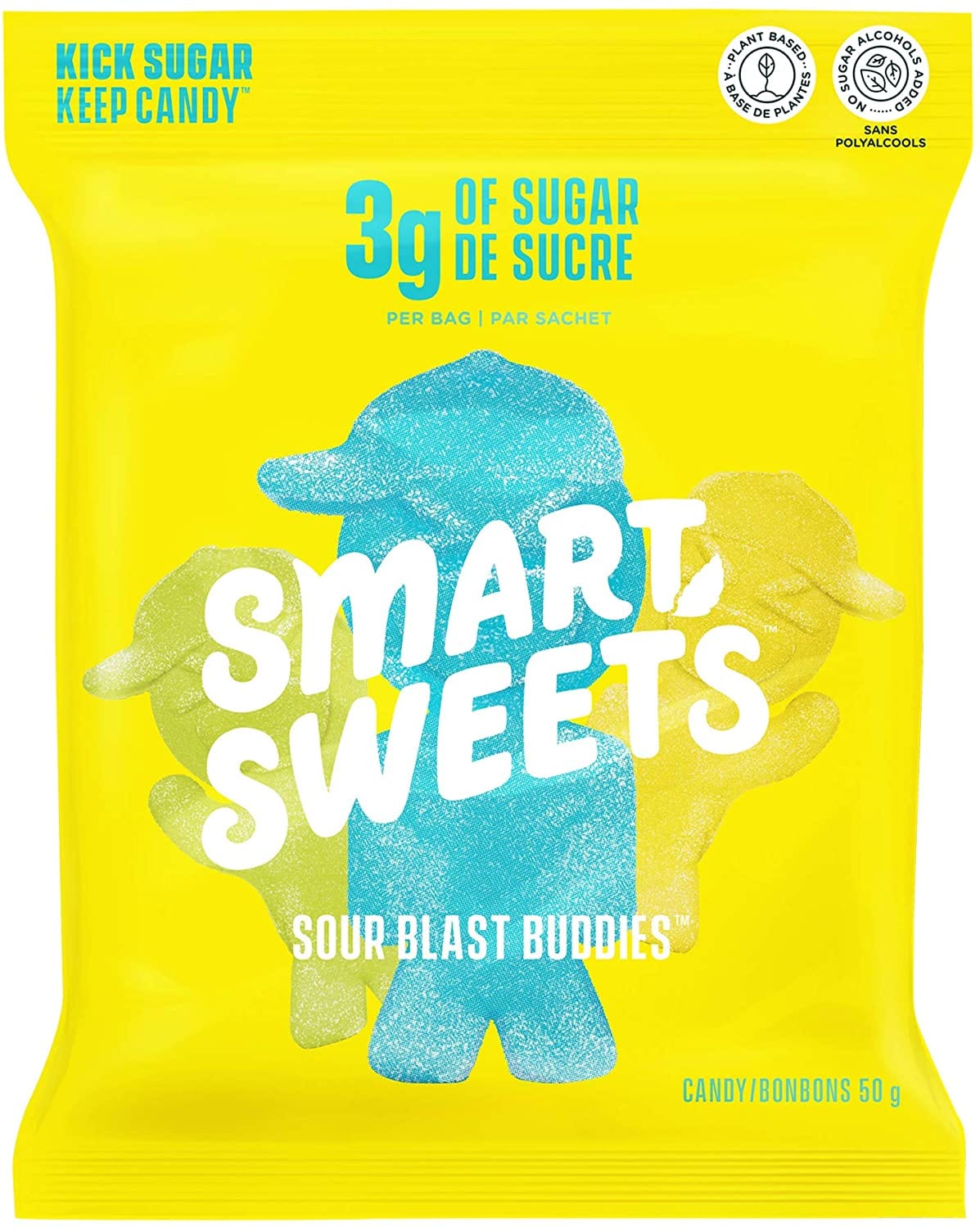 SMART SWEETS Épicerie Bonbons petits bonhommes surettes 50g