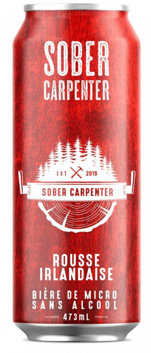 SOBER CARPENTER Épicerie Bière de micro sans alcool rousse irlandaise 473ml