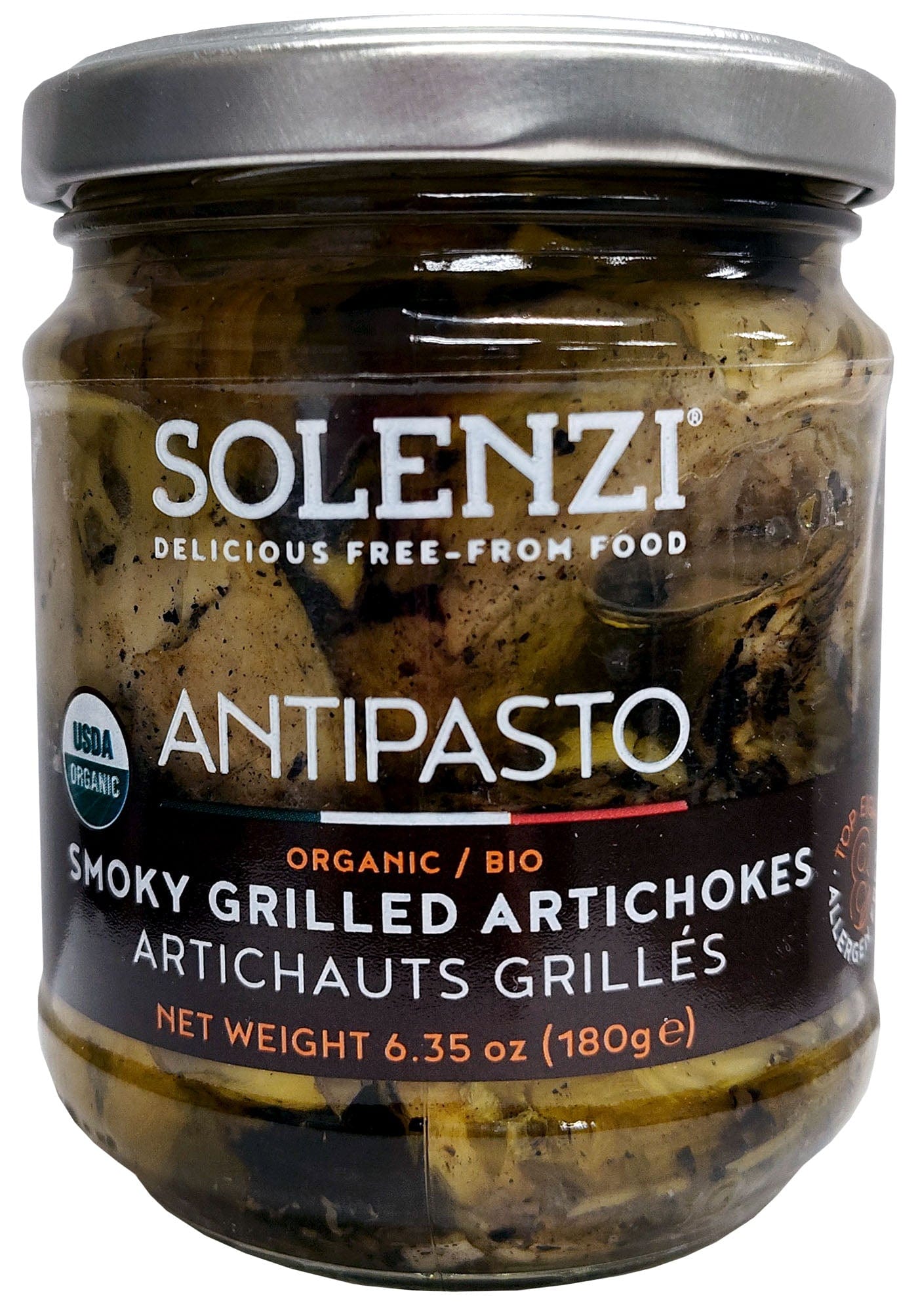 SOLENZI Épicerie Artichauts grillés bio 180g