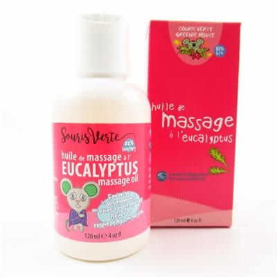 SOURIS VERTE Soins & Beauté Huile à massage à l'eucalyptus 120ml