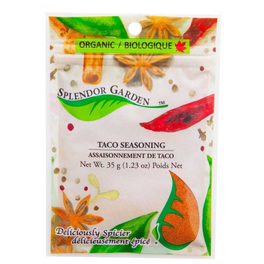 SPLENDOR GARDEN Épicerie Assaisonnement à taco bio 35g