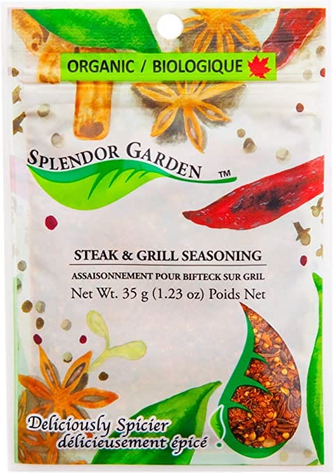 SPLENDOR GARDEN Épicerie Assaisonnement  pour  bifteck  sur  le  grill  bio  35g