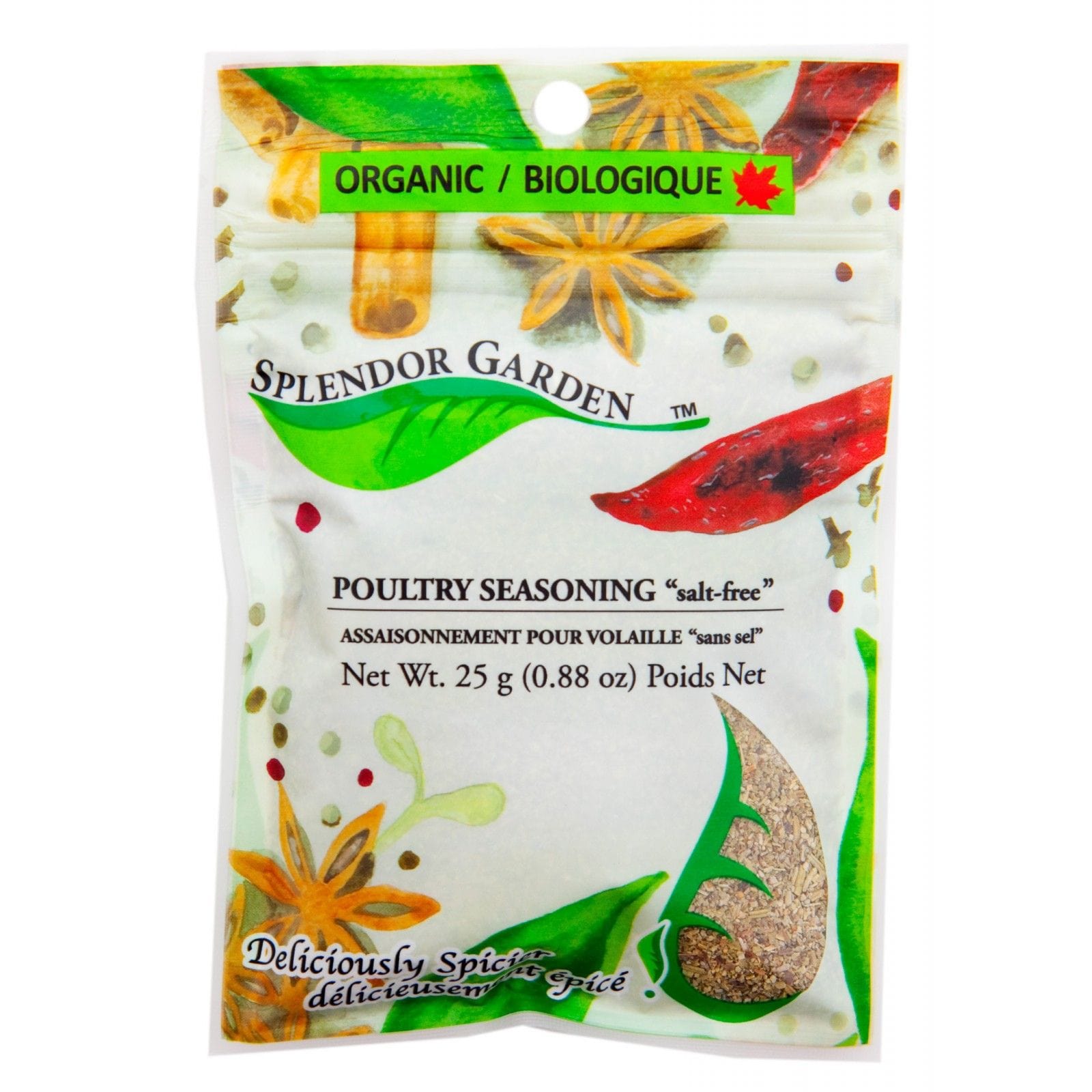 SPLENDOR GARDEN Épicerie Assaisonnement pour volaille sans sel bio 25g