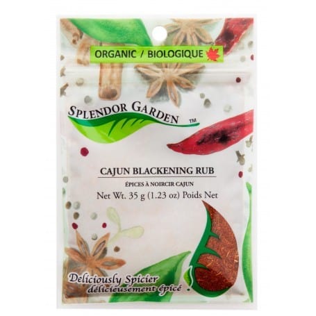 SPLENDOR GARDEN Épicerie Épices  à  noircir  cajun  bio  35g