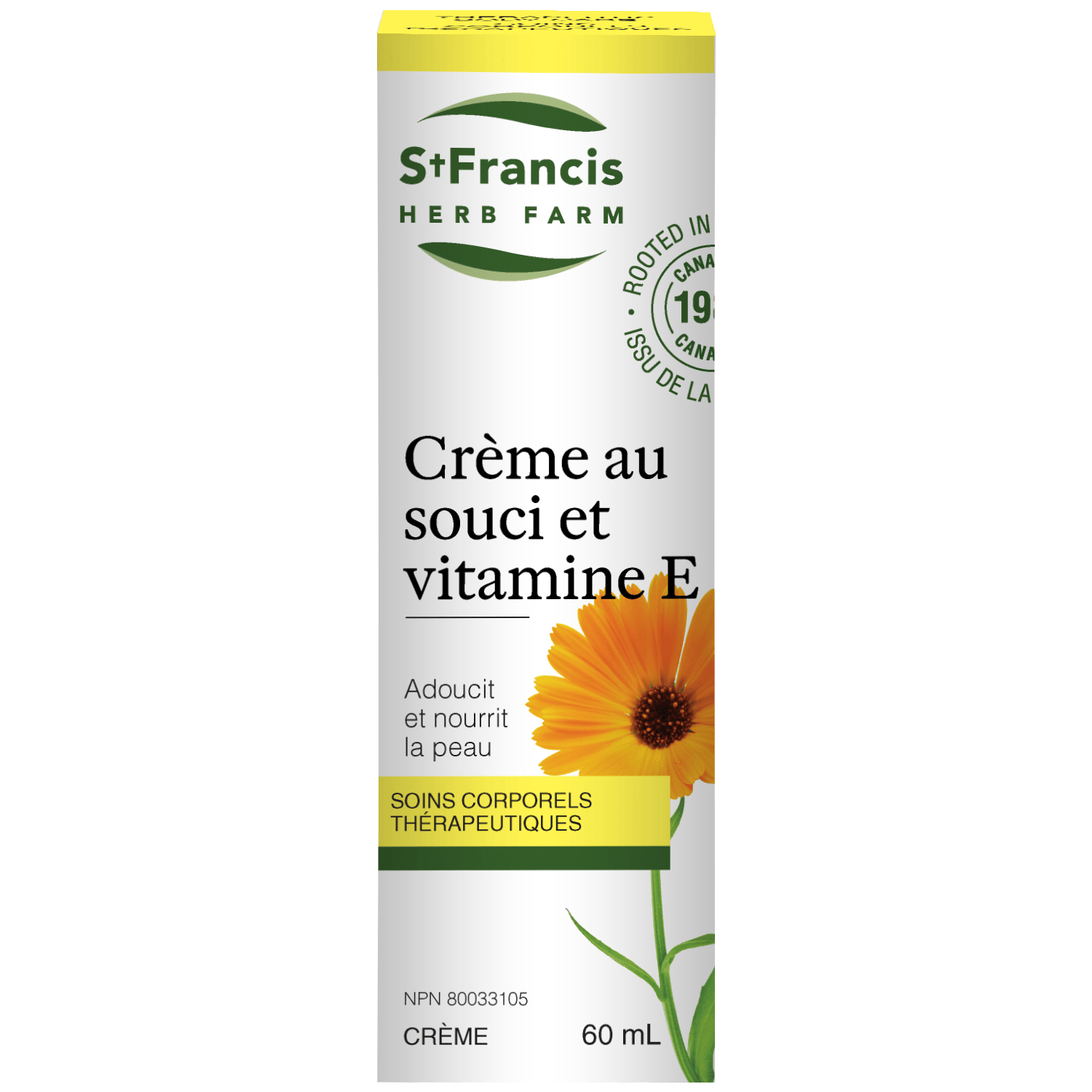 ST-FRANCIS HERB FARM Suppléments Crème calendula vitamine E 60ml