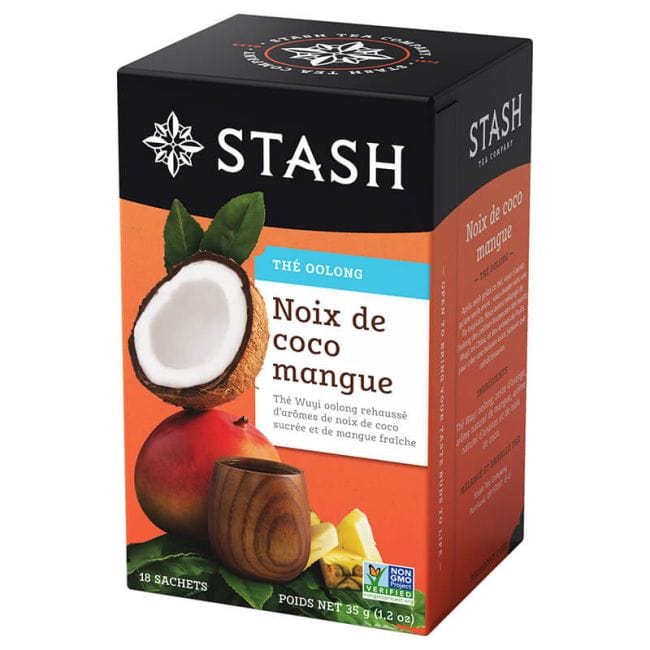 STASH Épicerie Thé oolong noix de coco et mangue 18's