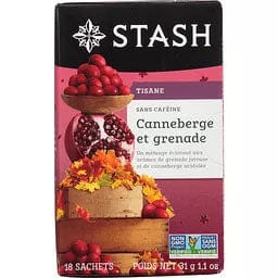 STASH Épicerie Tisane canneberges et grenade 18's