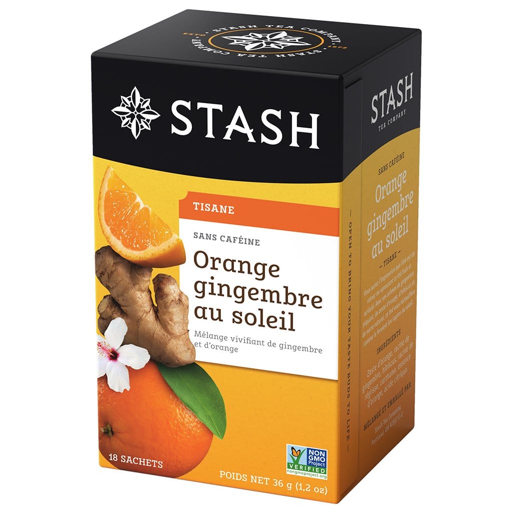 STASH Épicerie Tisane orange et gingembre au soleil 18's
