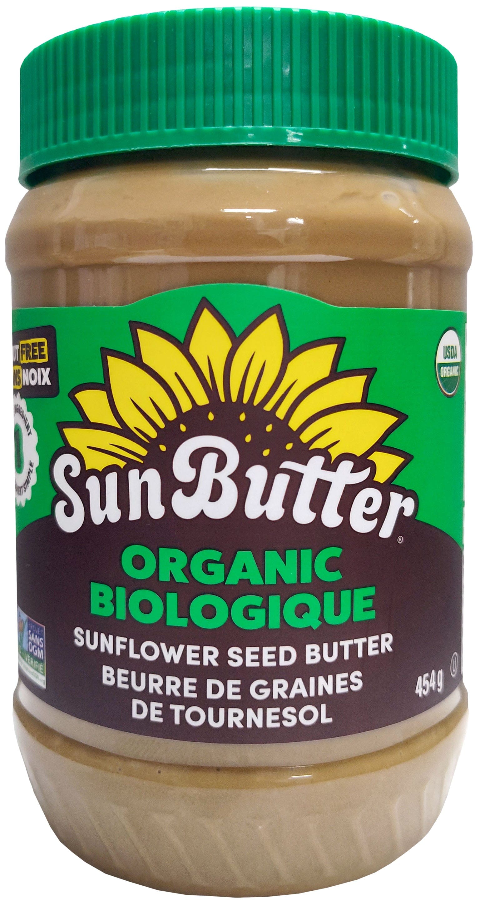 SUNBUTTER Épicerie Beurre de tournesol bio 454g