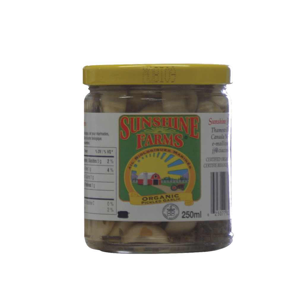 SUNSHINE FARMS Épicerie Ails marinés bio 250ml