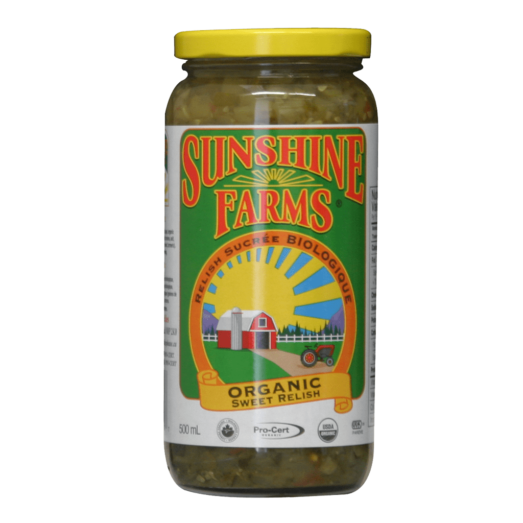 SUNSHINE FARMS Épicerie Relish bio 500ml