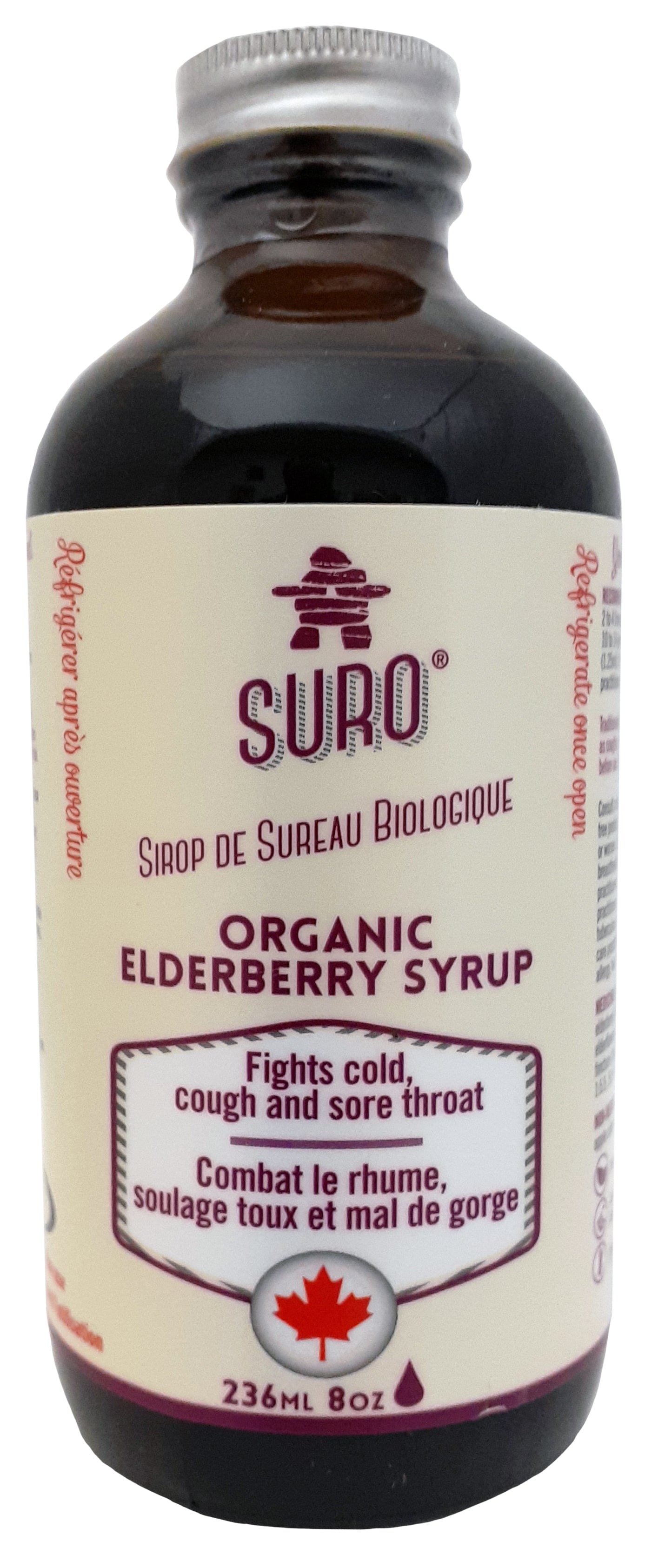 SURO Suppléments Sirop de Sureau bio (pour adulte) 236ml