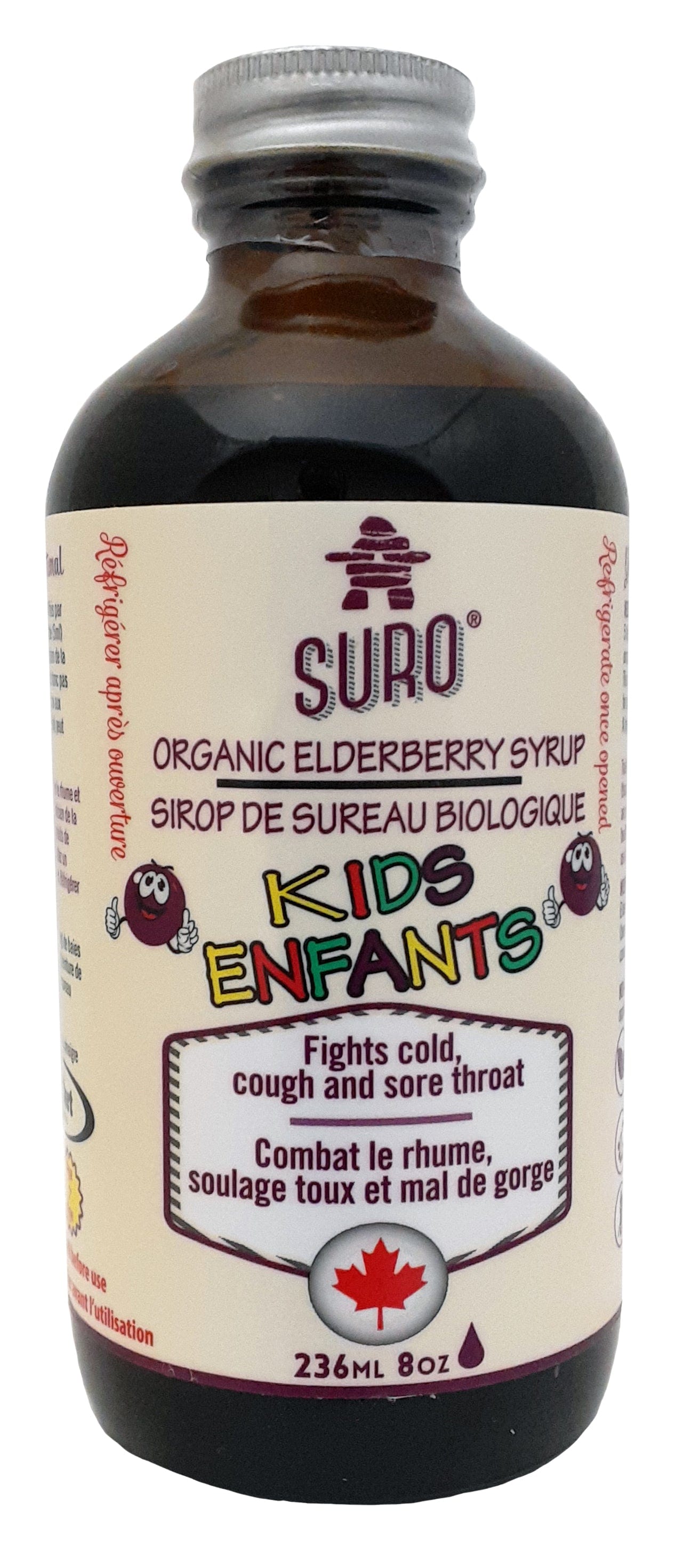 SURO Suppléments Sirop de sureau bio (pour enfant) 236ml