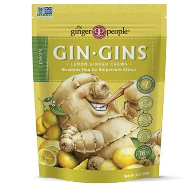 THE GINGER PEAOPLE Épicerie Bonbons mou au gingembre citron 84g