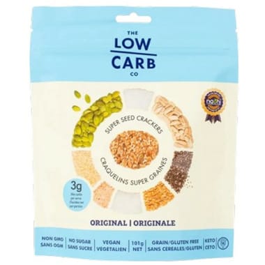 THE LOW CARB CO Épicerie Craquelins super graines originales 101g