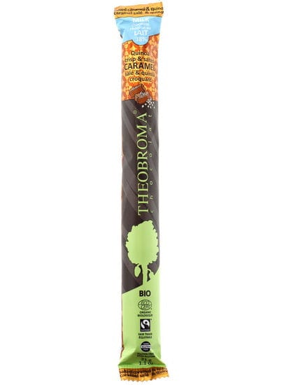 THEOBROMA Épicerie Barre de chocolat caramel salé et quinoa croquante bio 31g