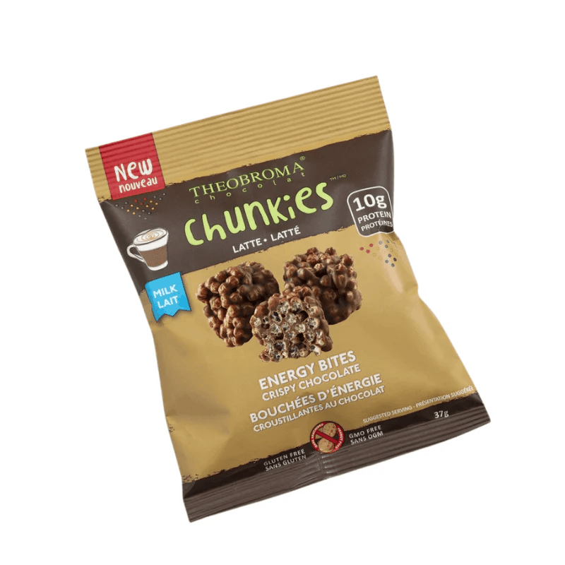 THEOBROMA Épicerie Bouchées d'énergie croustillantes au chocolat latté 37g