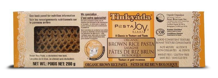 TINKYADA Épicerie Lasagne de riz sans gluten bio 280g