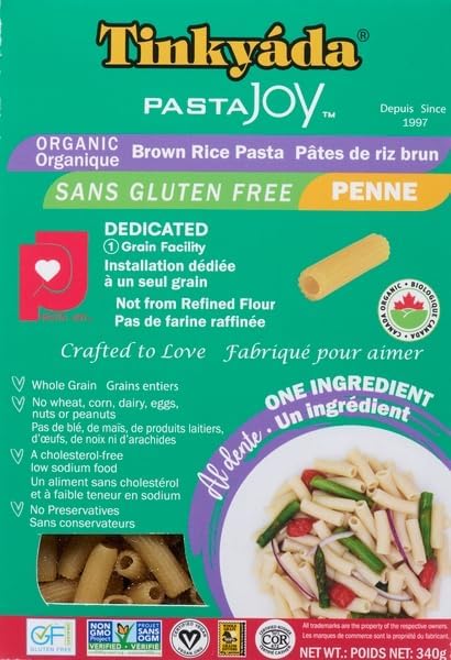TINKYADA Épicerie Penne de riz bio sans gluten 340g
