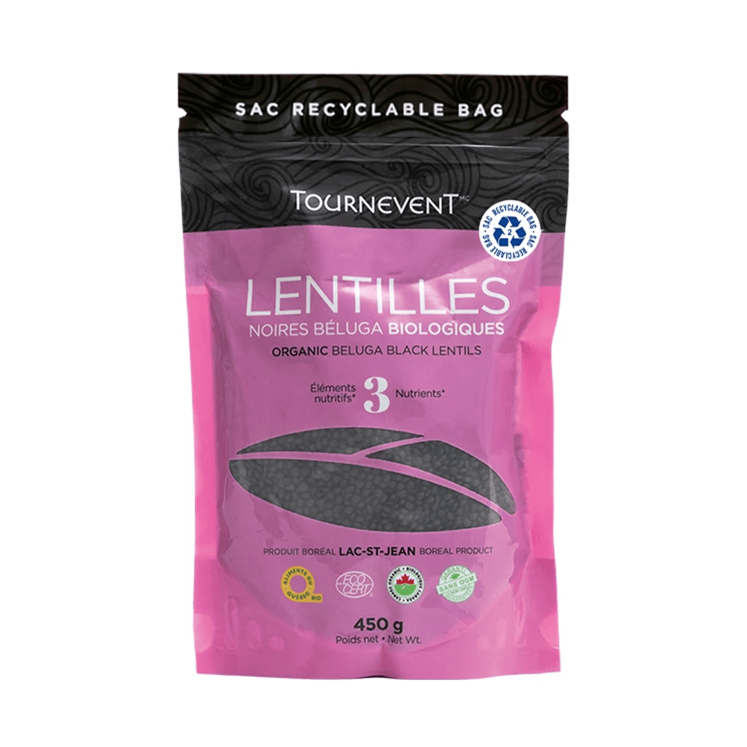 TOURNEVENT Épicerie Lentilles noires beluga bio 450g