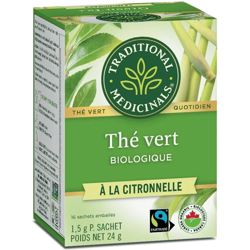 TRADITIONAL MEDICINALS Épicerie Thé vert citronnelle bio 16s
