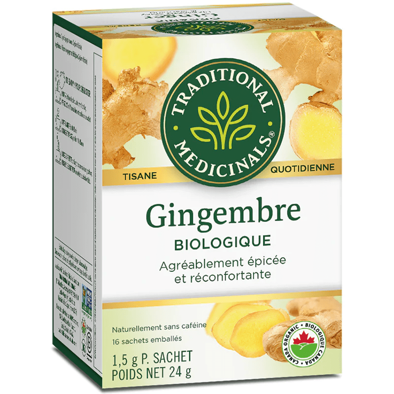 TRADITIONAL MEDICINALS Épicerie Tisane au gingembre bio 16s