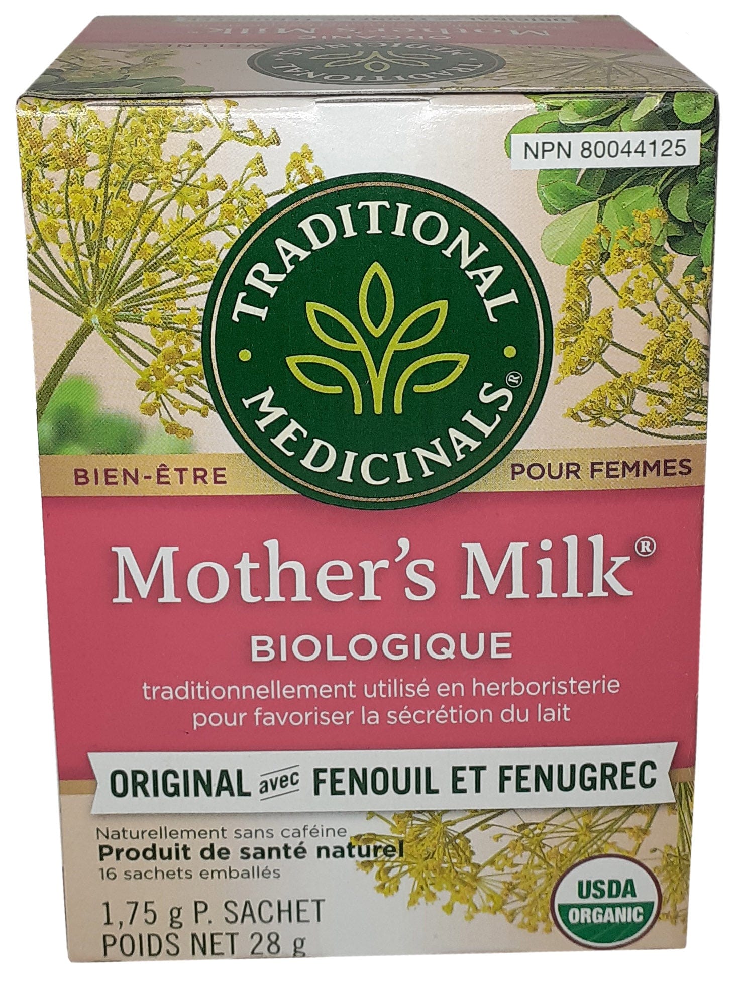 TRADITIONAL MEDICINALS Épicerie Tisane lait maternel bio 16s