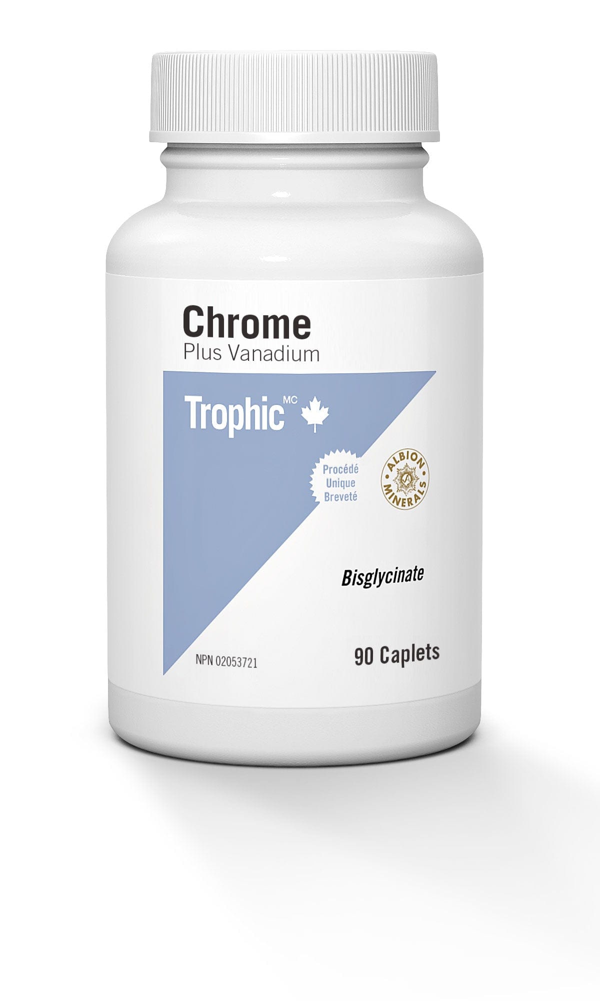 TROPHIC Suppléments Chrome plus vanadium (chelate) 200mcg 90comp