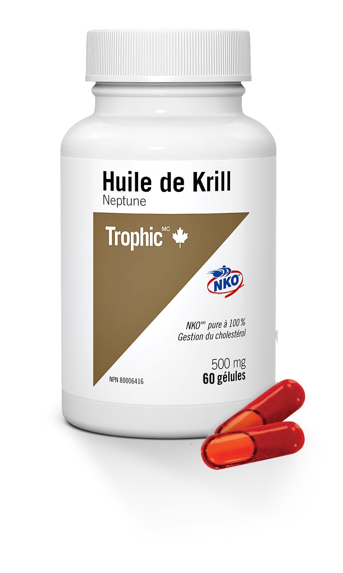 TROPHIC Suppléments Huile de krill 60gel