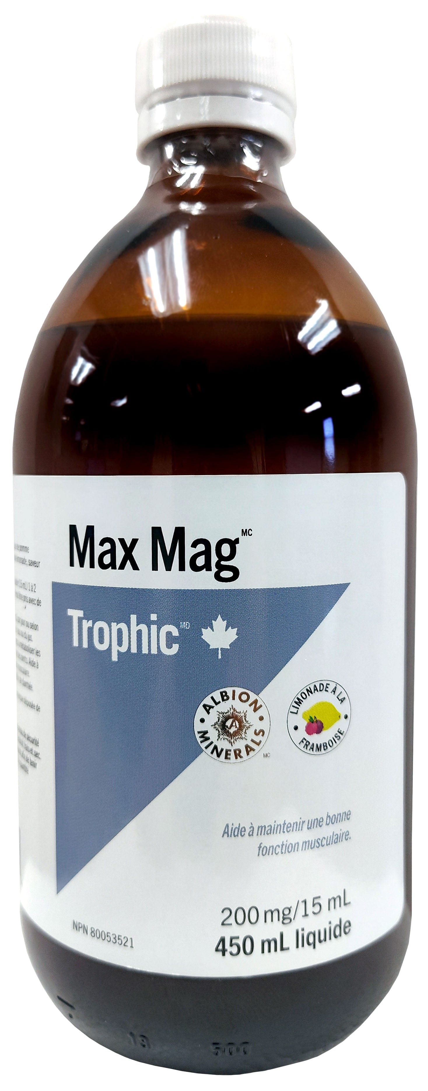 TROPHIC Suppléments Max mag (biglycinate de magnésium) 450ml