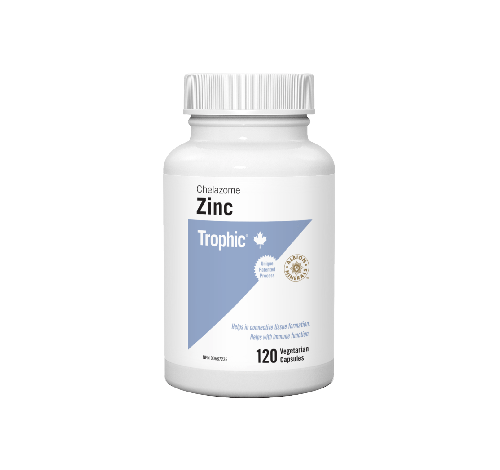 TROPHIC Suppléments Zinc (chelazome) 30mg 120caps