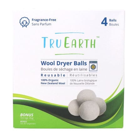 TRUEARTH Produits ménagers Boules de séchage en laine réutilisables 4 un