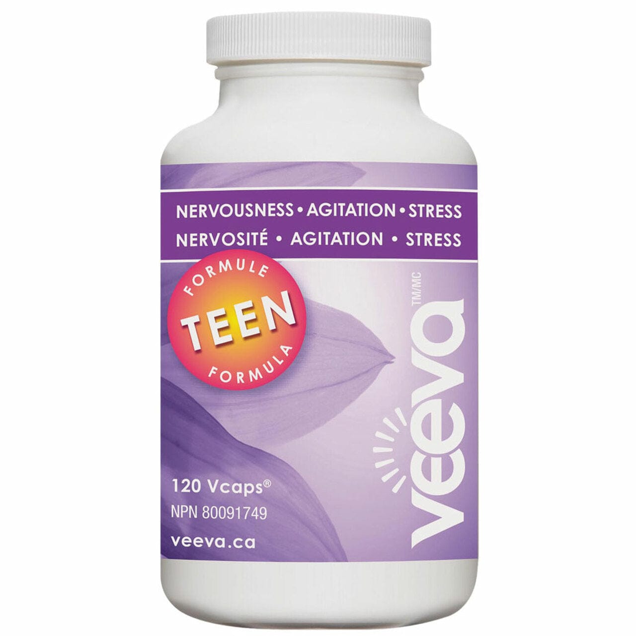 VEEVA Suppléments Formule Teen ( nervosité,agitation,stress ) 120 vcaps